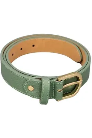 Adel Bags Ledergürtel Damen Gürtel, 3 cm Breit, verschiedene Farben,Hergestellt in Italien grün 90 cm
