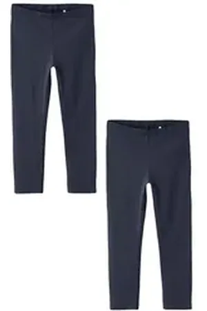 NAME IT Leggings Leggings 2er-Set wadenlang elastisch bequem (2-tlg) NKFVIVIAN CAPRI LEGGING FF NOOS blau|schwarz 98