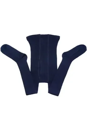 WERI SPEZIALS Strumpfhersteller GmbH Strickstrumpfhose Herrenstrumpfhosen >>Rippe<< mit Baumwolle hautfreundlich blau 54-56