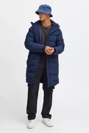 North Bend Parka NBPaolo M Wärmeisolierende Steppparka mit Kapuze blau XL