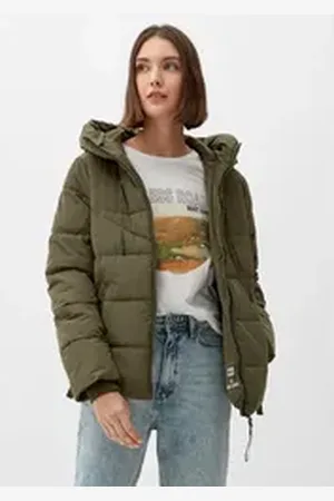 QS by s.Oliver Outdoorjacke Steppjacke mit Kapuze M