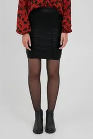 B YOUNG Minirock BYKIKO Kurzer Rock eng geschnitten schwarz M
