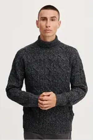 Casual Friday Rollkragenpullover Karl 0044 roll neck cable knit 20504500 blau XXL