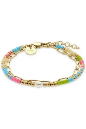 Guido Maria Kretschmer Collection Edelstahlarmband GMK Collection Damen-Armband Edelstahl, Kunststoff, Modern bunt