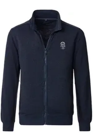 Casa Moda Sweatjacke Sweatjacke uni blau 5XL