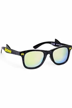 Batman Sonnenbrille DC COMICS für Kinder mit Spiegeleffekt & 100% UV Schutz schwarz