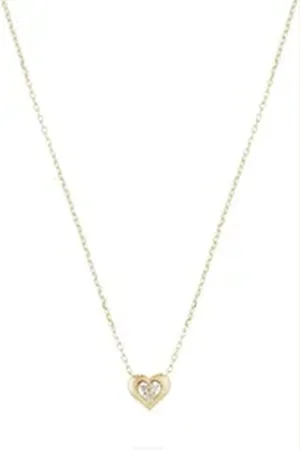 FAVS Collier Mädchen-Kette 375er Gelbgold 3 Zirkonia gelb|goldfarben