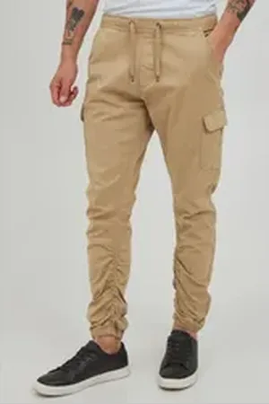 INDICODE Cargohose IDGilmat Cargohose mit Kordelzug braun XL