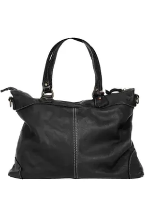 Cluty Shopper, echt Leder, Made in Italy schwarz