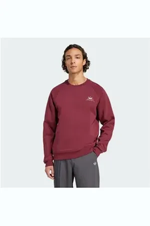 adidas Originals Lauftop WINTER RESORT MOUNTAIN GRAPHIC FLEECE SWEATSHIRT rot L