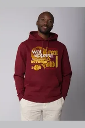 wat? Apparel Hoodie LIMITED EDITION LOGO PRINT 02 rot XXL