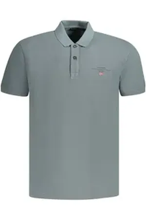 Napapijri Poloshirt Graues Kurzarm-Poloshirt für Herren - Regular Fit L