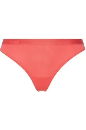 HUGO BOSS String THONG CI mit Logoschriftzug auf dem Bund rosa L