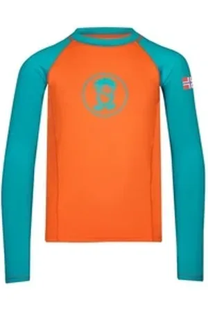 TROLLKIDS Longsleeve Kvalvika blau|grün|orange 104