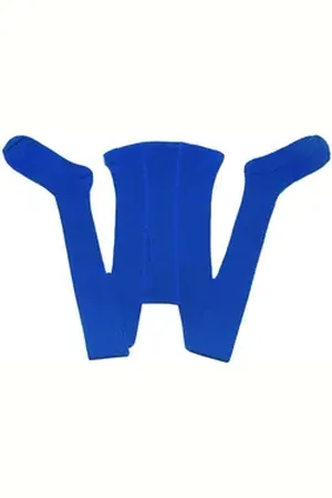 WERI SPEZIALS Strumpfhersteller GmbH Strickstrumpfhose Herrenstrumpfhosen >>Rippe<< mit Baumwolle hautfreundlich blau 50-52