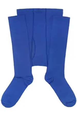 WERI SPEZIALS Strumpfhersteller GmbH Strickstrumpfhose Herrenstrumpfhosen >>Einfarbig<< mit Baumwolle weich hautfreundlich blau 46-48