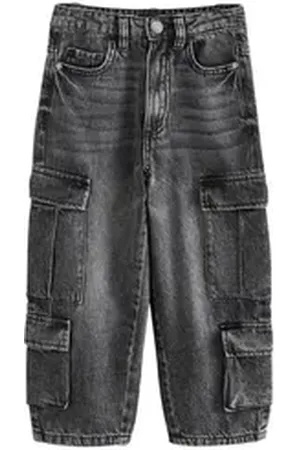 Next Cargojeans Breite Tapered Cargo-Jeans aus 100 % Baumwolle (1-tlg) schwarz 152 (12 J.)