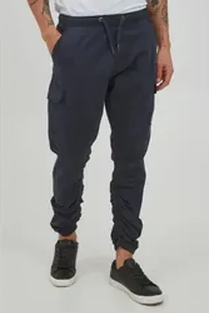 INDICODE Cargohose IDGilmat Cargohose mit Kordelzug blau L