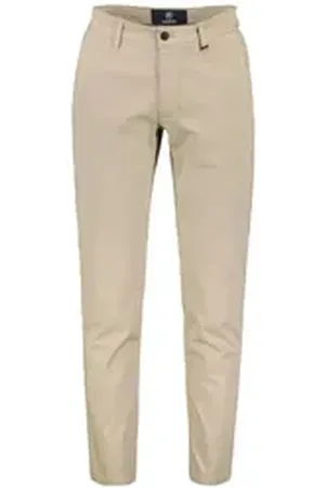 Lerros 5-Pocket-Jeans Basic Chino in Strukturqualität, SLIM FIT beige|braun 33