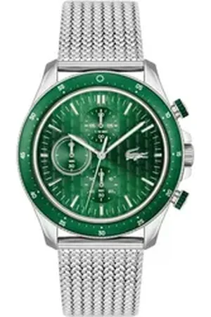 Lacoste Chronograph NEO HERITAGE 2011255, Quarzuhr, Armbanduhr, Herrenuhr, Stoppfunktion, Edelstahlarmband silberfarben