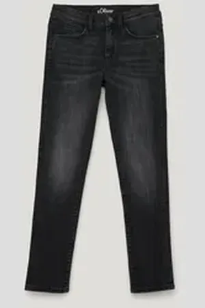 QS by s.Oliver 5-Pocket-Jeans Jeans Seattle / Regular Fit / Mid Rise / Slim Leg Waschung grau 164/SLIM