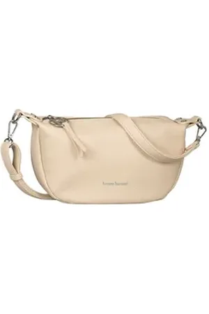 Bruno Banani Schultertasche Amalfi, abnehmbarer Schulterriemen Handtasche Damen in modischer Form beige