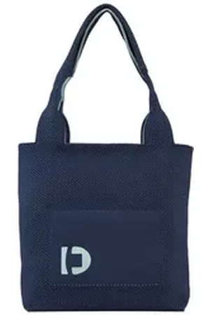 TOM TAILOR Denim Shopper TTCORINNE M Shopper mit Logo-Stickerei blau