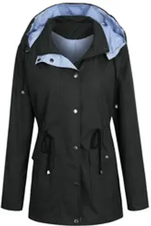 Allthemen Funktionsjacke Damen Outdoorjacke Wasserabweisend & Winddicht schwarz XXL
