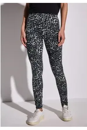Street one Leggings aus Baumwolle mit Stretchanteil grau 38
