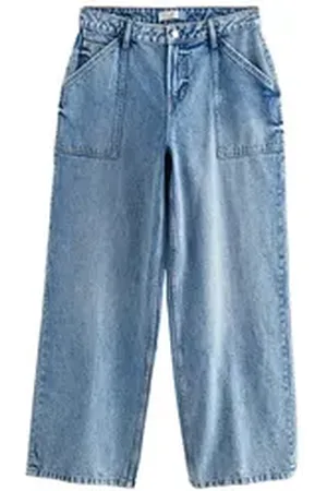 Next Weite Jeans Sanduhr-Jeans mit Rückenschnalle 100% Baumwolle (1-tlg) schwarz 31