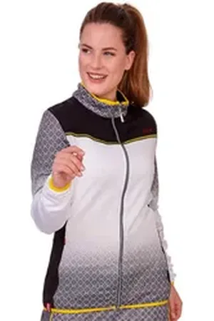 Almgwand Outdoorjacke Outdoorjacke Damen - RAUCHKOFEL - weiß/schwarz/gelb gelb|schwarz 40