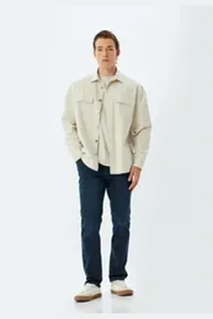 Koton Slim-fit-Jeans Normale Leibhöhe Slim blau 32/34
