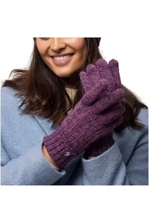 Heat Holders Strickhandschuhe Damen lila