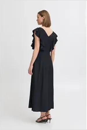 B YOUNG Midikleid BYHINALA Elegantes Kleid blau 34