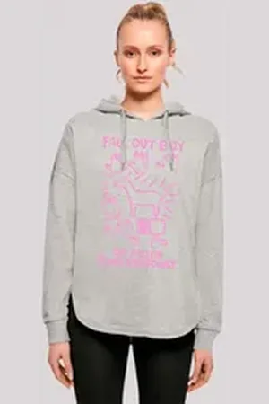 F4NT4STIC Kapuzenpullover Fall Out Boy Pink Dog So Much Stardust Premium Qualität grau S