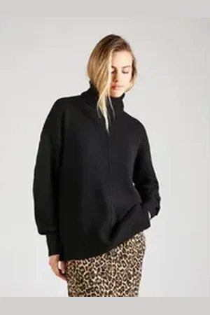 Pieces® Rollkragenpullover (1-tlg) Plain/ohne Details schwarz XS