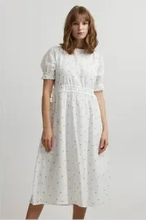 Atelier Rêve Midikleid IRLARUE DR - 20116115 weiß 42