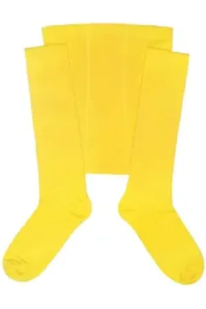 WERI SPEZIALS Strumpfhersteller GmbH Strickstrumpfhose Herrenstrumpfhosen >>Einfarbig<< mit Baumwolle weich hautfreundlich gelb 46-48
