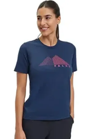 Falke Funktionsshirt (1-tlg) mit Bio-Baumwolle blau S