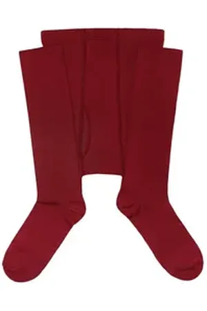 WERI SPEZIALS Strumpfhersteller GmbH Strickstrumpfhose Herrenstrumpfhosen >>Einfarbig<< mit Baumwolle weich hautfreundlich rot 50-52