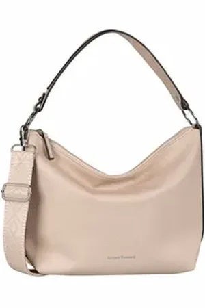 Bruno Banani Schultertasche Amalfi, Handtasche Damen Tasche Schulterriemen beige