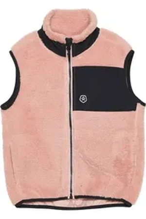 Color Kids Kurzweste COTeddy Waistcoat - 741191 Klassische Weste mit Teddy-Optik rosa 116