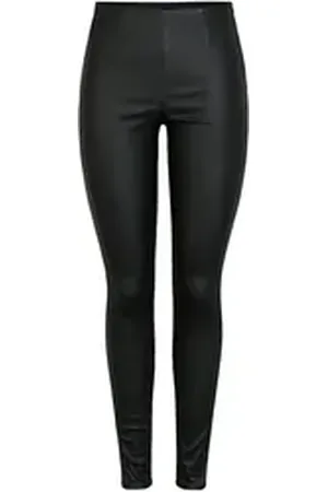 Pieces® ONLY & SONS Lederimitathose - Hose - PCSKIN PARO HW COATED - Lederlegging schwarz M