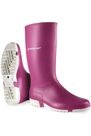 Dunlop Damen Stiefel Sport rosa ohne Schutzkappe Gummistiefel 39 EU