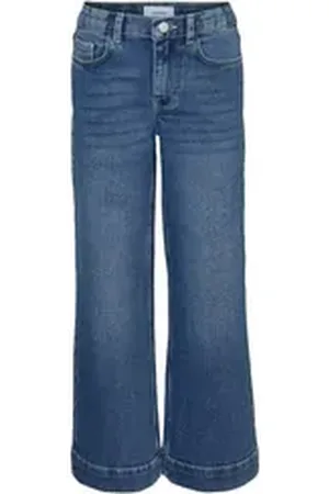 VERO MODA Girl Schlagjeans VMDaisy (1-tlg) Plain/ohne Details blau 146