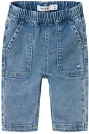 NAME IT 7/8-Jeans NBFRose (1-tlg) Drapiert/gerafft blau 50