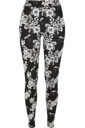 Urban classics Leggings Damen Ladies Soft AOP Leggings (1-tlg) schwarz M