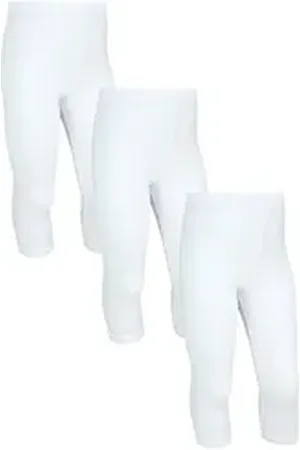 TupTam 3/4-Leggings Mädchen Leggings 3/4 Capri Hose Kinder Blickdicht 3er Pack weiß 152