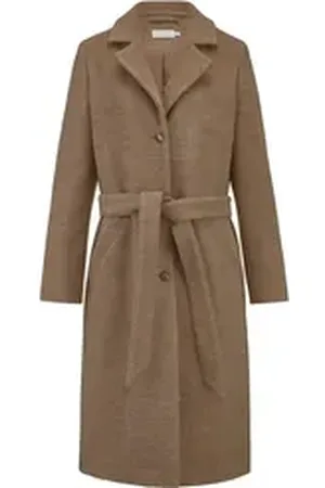 hessnatur Wintermantel aus reiner Bio-Merinowolle (1-tlg) braun 48