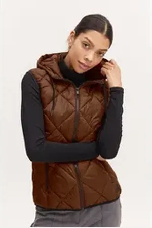B YOUNG Steppweste BYAMALLA WAISTCOAT - 20811785 braun 40